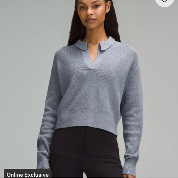 NWT Lululemon Collared Merino Wool-Blend Sweater size S - Picture 1 of 7